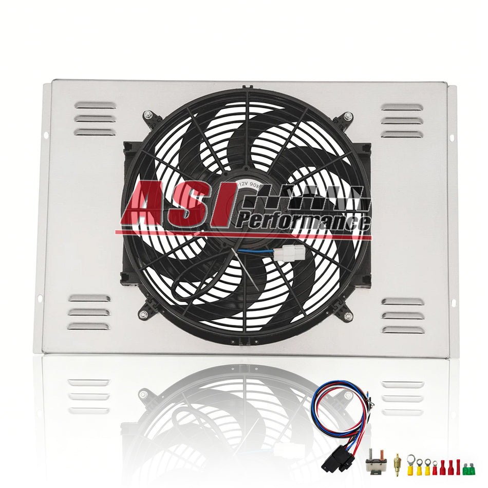 ASI Performance Aluminum Radiator Shroud Fan For 1962-67 Chevrolet Nova Chevy II 5.3L 2.5L 4.1L