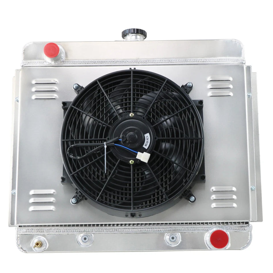 ASI Performance 4 Row Radiator Shroud Fan For 1962-1967 Chevrolet Chevy II Nova SS 3.8L 5.3L