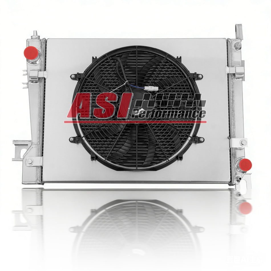ASI Performance 3 Row Radiator with Shroud Fan For 2002-2004 Dodge Ram 1500 3.7L / Ram 2500 3500 5.7L MT