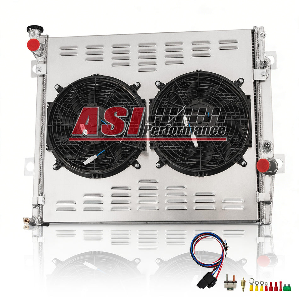ASI Performance Aluminum 4 Row Radiator+Shroud Fan For 2003-2009 Toyota 4Runner/Lexus GX470 4.7L V8 AT