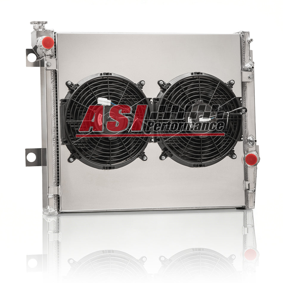 ASI Performance Aluminum   4 Row Radiator+Shroud Fan For 2003-2009 Toyota 4Runner Lexus GX470 4.7L V8 AT