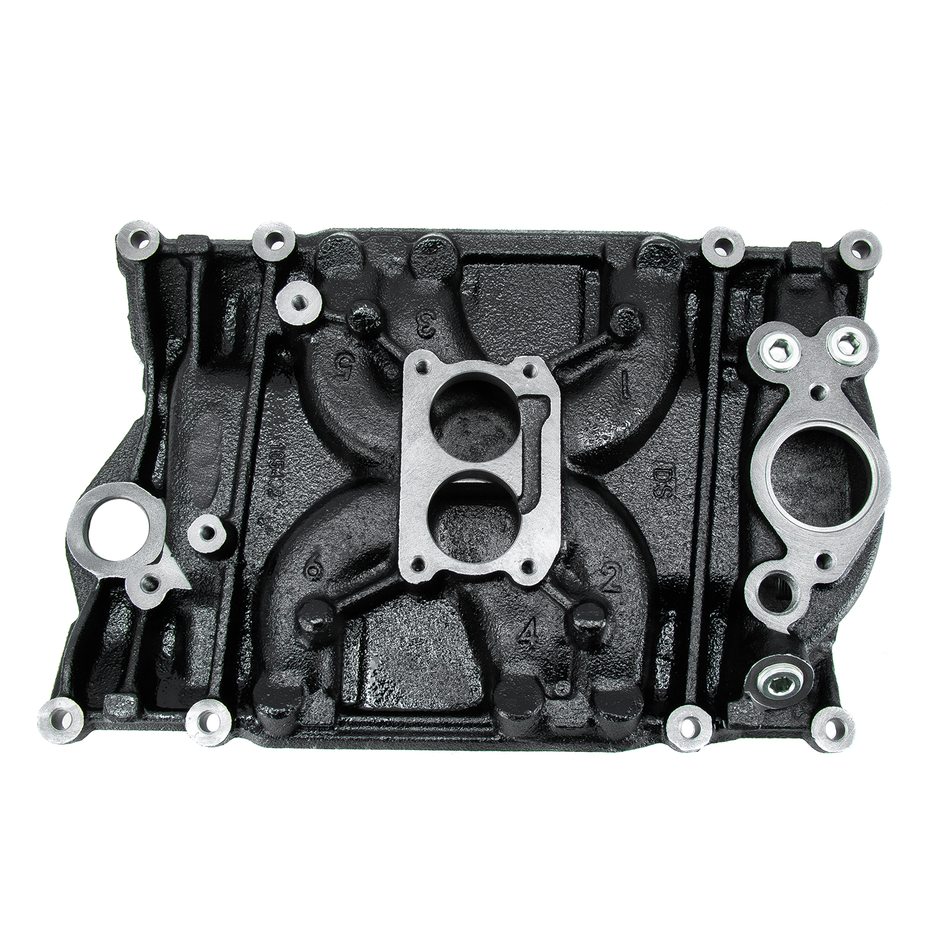ASI Performance 2BBL Intake Manifold Vortec 8 Bolt Fit Volvo Penta Mercruiser 4.3L V6 824324T02