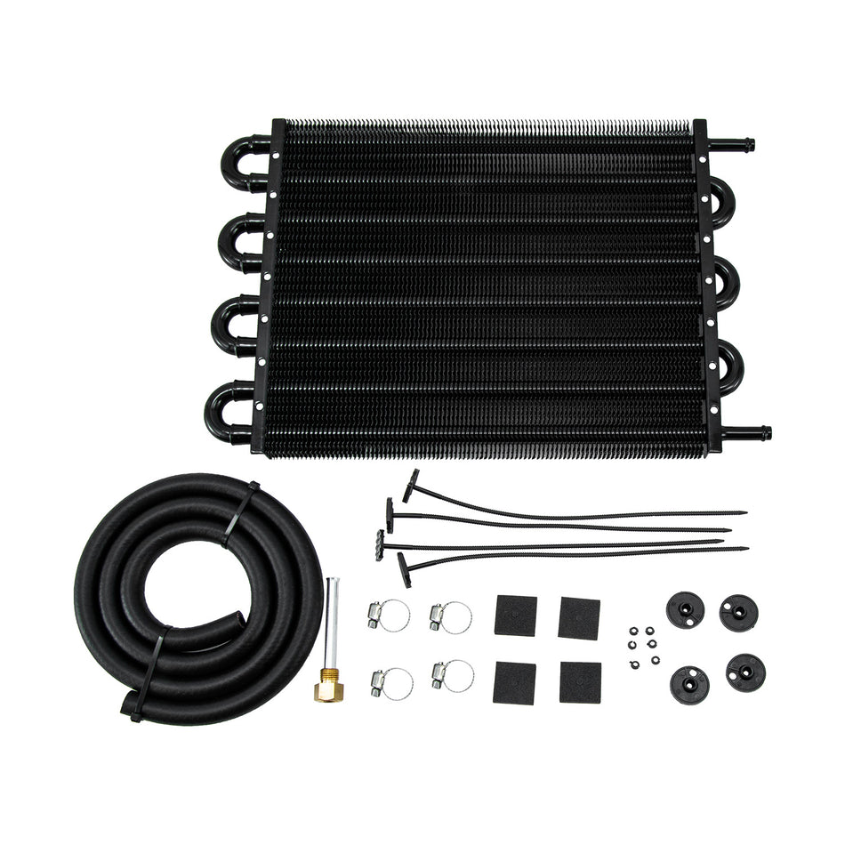 ASI Performance Aluminium universal 8Pass Tube AND FIN Transmission Cooler 5/16" OIL cooler SET