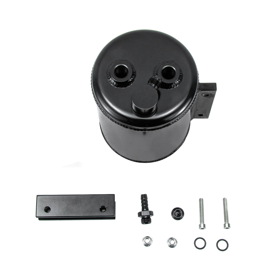 ASI Performance 1x Aluminum 126mm Diameter Brake Vacuum Reservoir Tank Can with Mount Fittings
