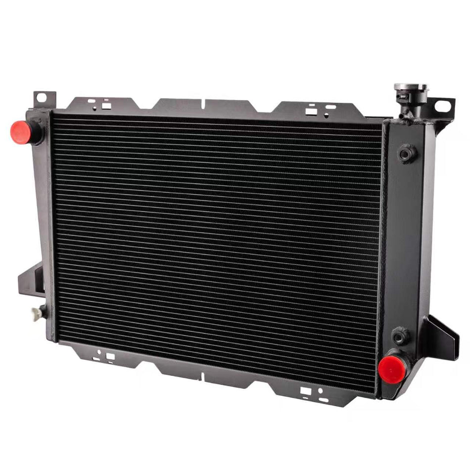 ASI Performance 3 Row Aluminium Radiator For 1985-1997 Ford F150 F250 F350 Bronco 4.9L L6 ENGINE