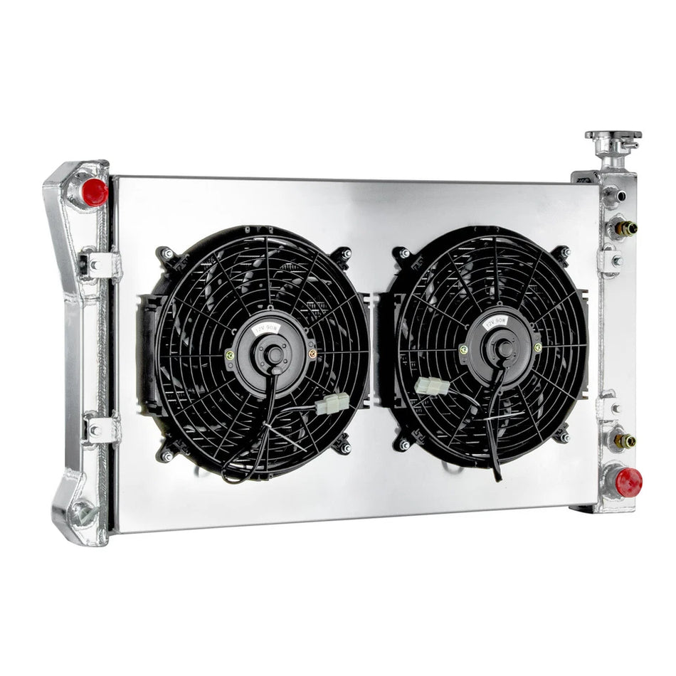ASI Performance 4 Row Radiator Shroud Fan For 88-97 Chevy GMC C/K 1500 2500 3500 R3500 4.3L 5.7