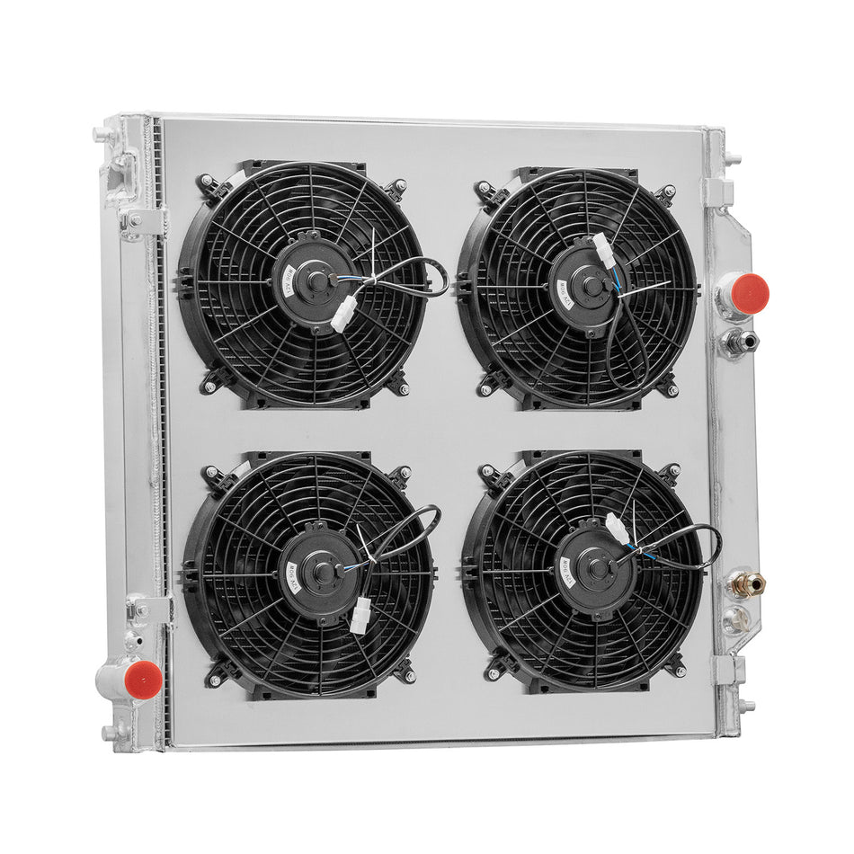 ASI Performance 4 Row Radiator Shroud Fan For 2005-07 Ford F250 F350 F450 F550 Super Duty 6.8L