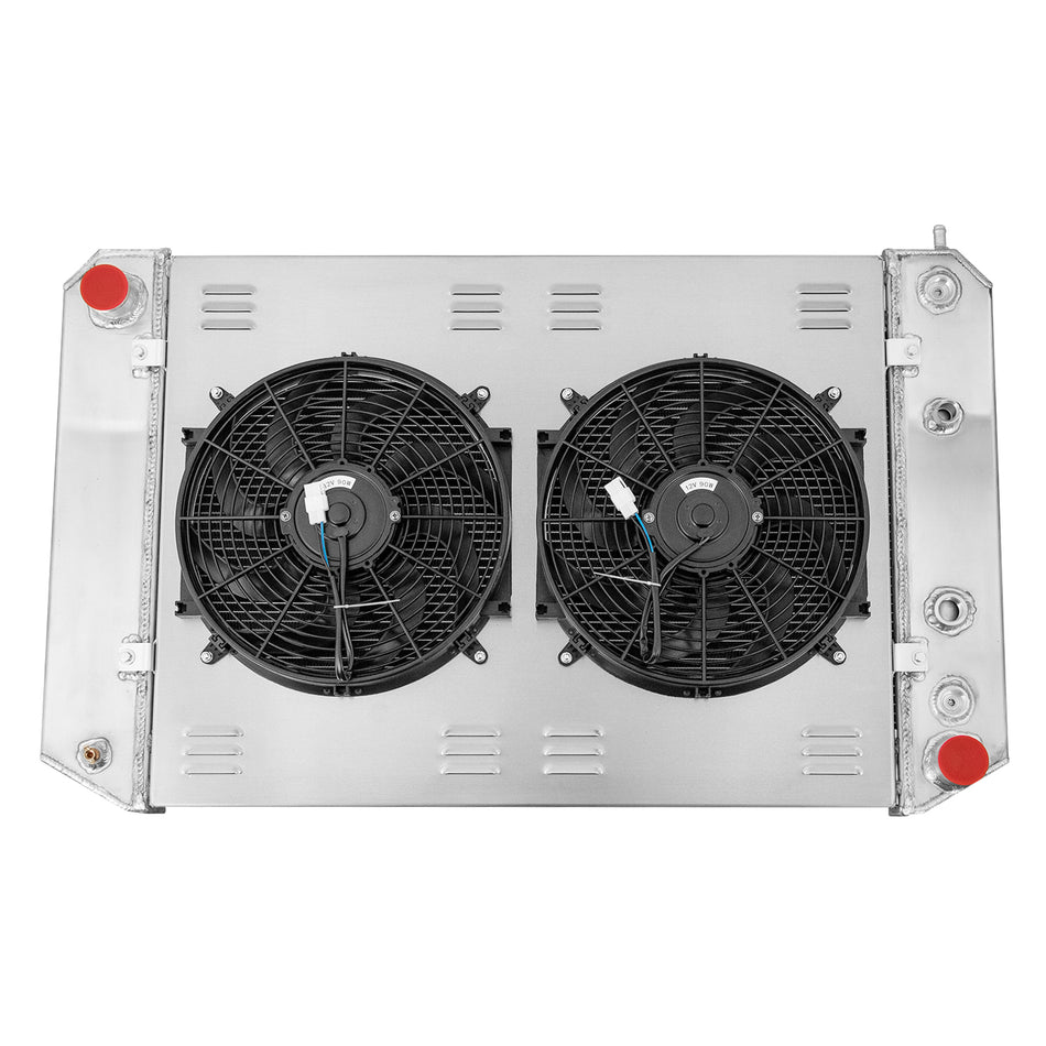 ASI Performance 3 Row Radiator Shroud Fan For 1991-02 Chevy Kodiak GMC Topkick 7.2L 7.4L 8.1L