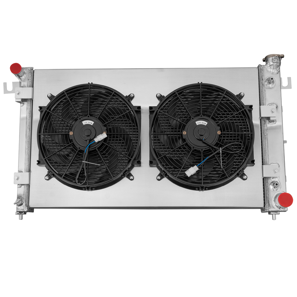 ASI Performance 4 Row Aluminum Radiator Shroud Fan For 1994-2002 Dodge Ram 1500 2500 3500 5.9L V8