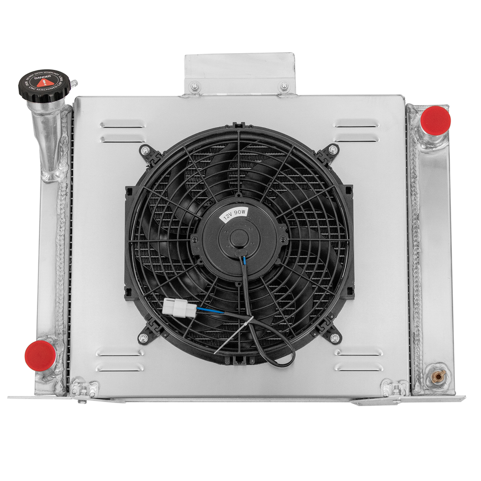 ASI Performance 4 Core Radiator Shroud Fan For 83-94 Ford Ranger Pickup V8 Engine 2.3L 2.8L 2.9L