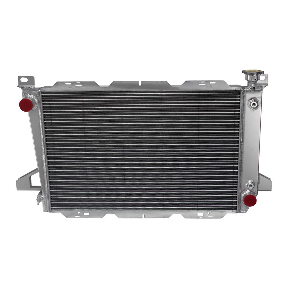 ASI Performance 4 Row Aluminum Radiator For 1985-1997 Ford Bronco F-150 F-250 F-350 4.9L L6
