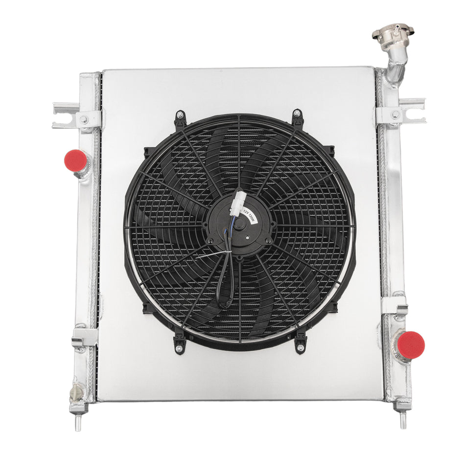 ASI Performance Aluminum 3 Row Radiator Shroud Fan For 2008-2013 2009 Jeep Liberty 3.7L V6 GAS