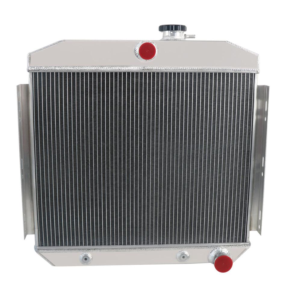 ASI Performance 4 Row Aluminum Radiator For 1955-1957 1956 Chevrolet Bel Air 150 210 6CYL L6/V8