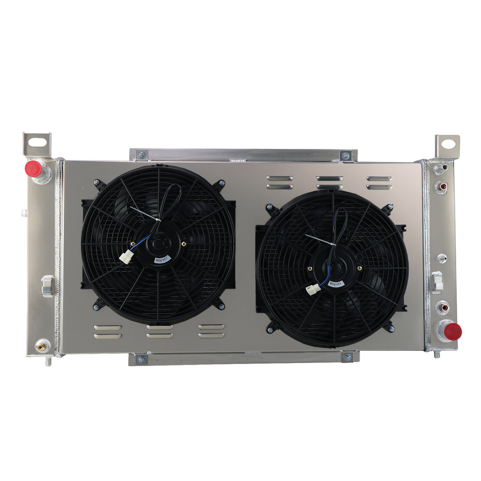 ASI Performance 3 Row Radiator with Shroud Fan Relay Fits 1999-2014 Chevy Silverado 1500 2500/Suburban 40-1/2 W x 21-3/8  H