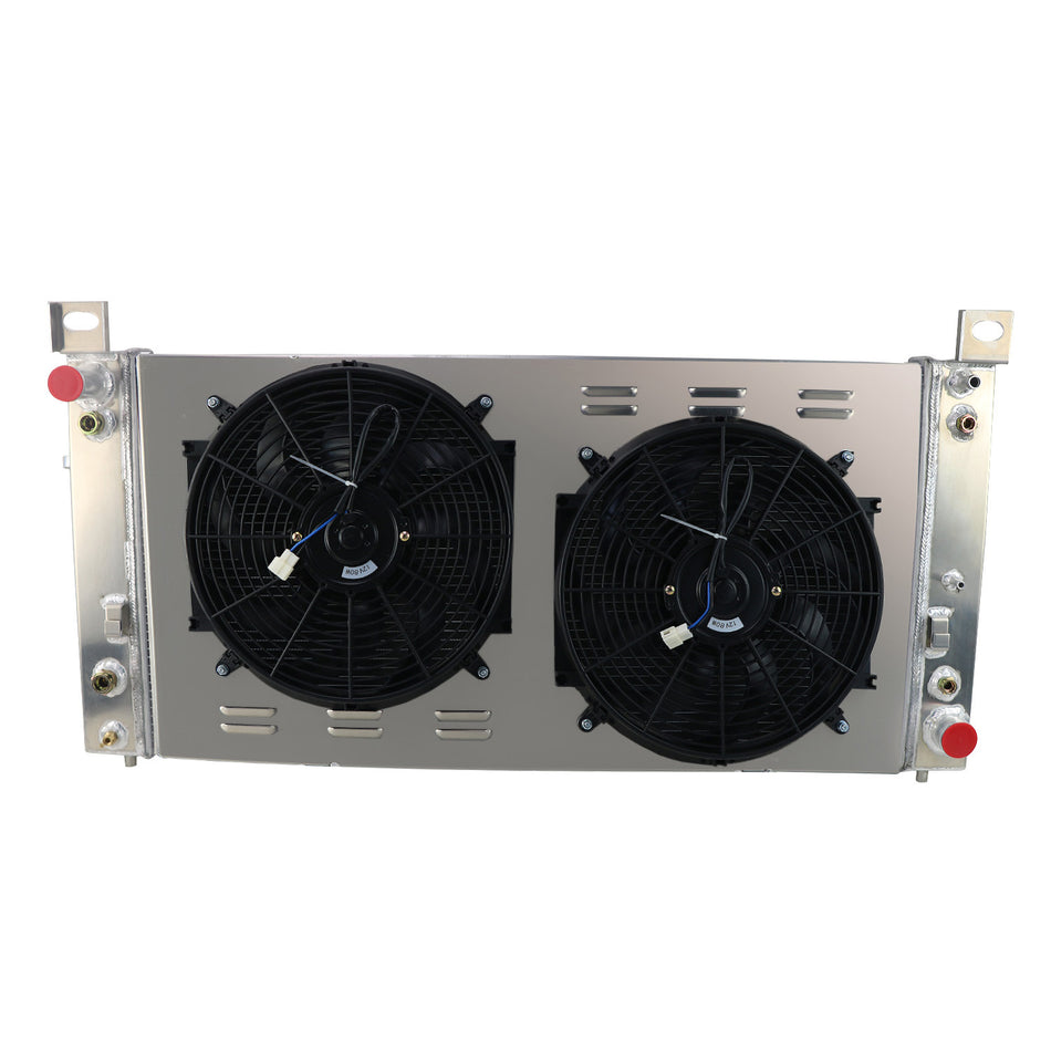 ASI Performance 4 Row Radiator Shroud Fan For 1999-2014 Chevy Silverado 1500 2500 Suburban Tahoe