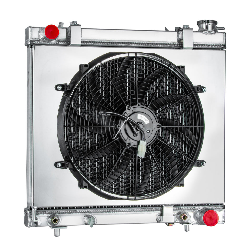 ASI Performance Aluminum 3 Row Radiator Shroud Fan For 2005-2011 Dodge Ram Dakota ST SXT SLT