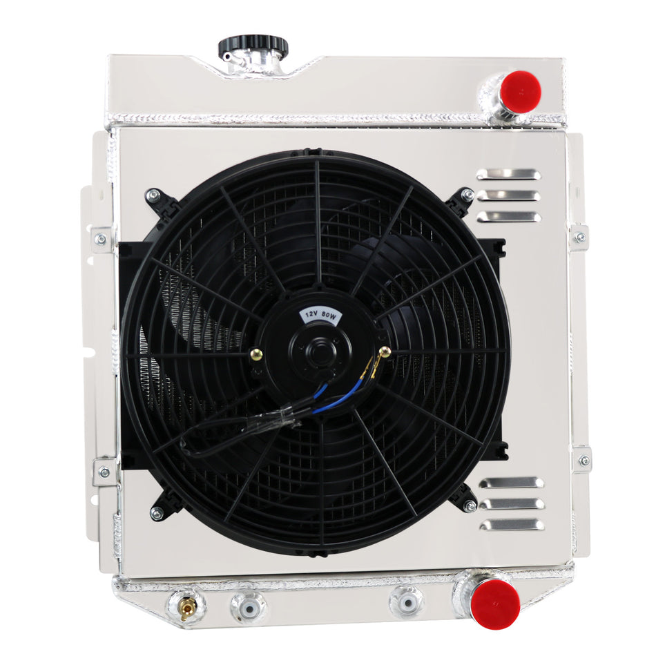 ASI Performance 3 Row Radiator Shroud Fan Relay Fits 1960-66 Ford Mustang Mercury Falcon Rancher