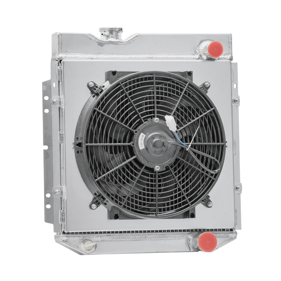 ASI Performance 3-Row Radiator Shroud&Fan Fits 1965-1966 Ford Mustang 1960-65 Falcon Ranchero MT