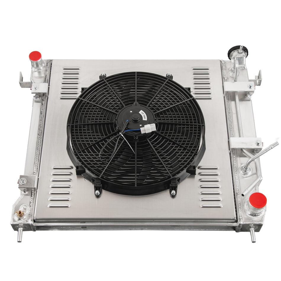 ASI Performance 2 Row Radiator Shroud Fan For 1998-2000 Dodge Durango 1997-1999 Dodge Dakota AT