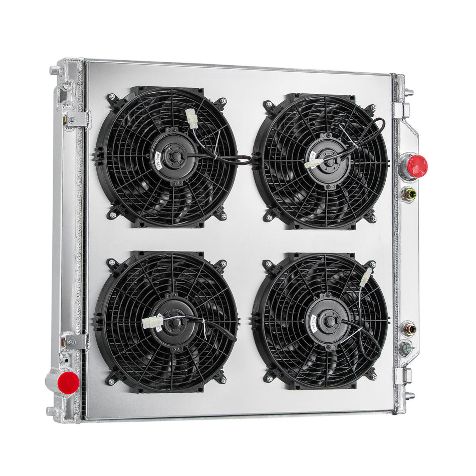 ASI Performance 3 Row Radiator Shroud Fan For 05-07 2006 Ford F250 F350 F450 F550 6.0L 6.8L AT