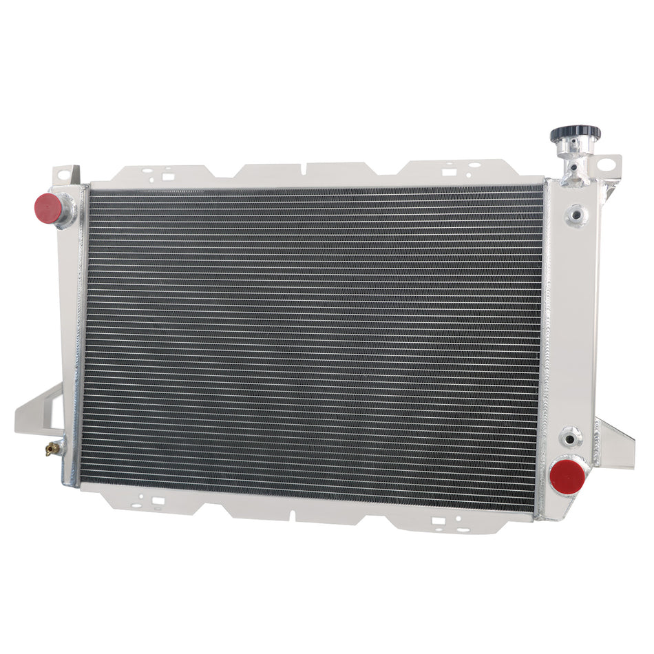 ASI Performance 4 Row Aluminum Radiator For 1985-1997 1992 Ford Bronco F-150 F-250 F-350 4.9L L6