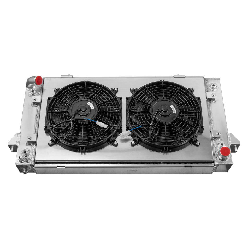 ASI Performance 4 Row Radiator+Shroud Fan Fit 1994-98 Land Rover Discovery 1991-1998 Range Rover