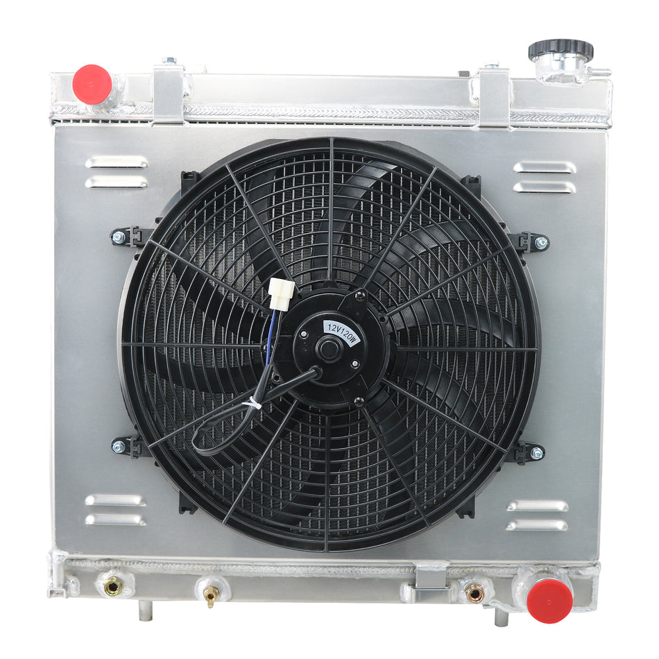 ASI Performance 3 Row Radiator Shroud Fan For 2005-2010 Dodge Dakota Mitsubishi Raider 3.7L 4.7L