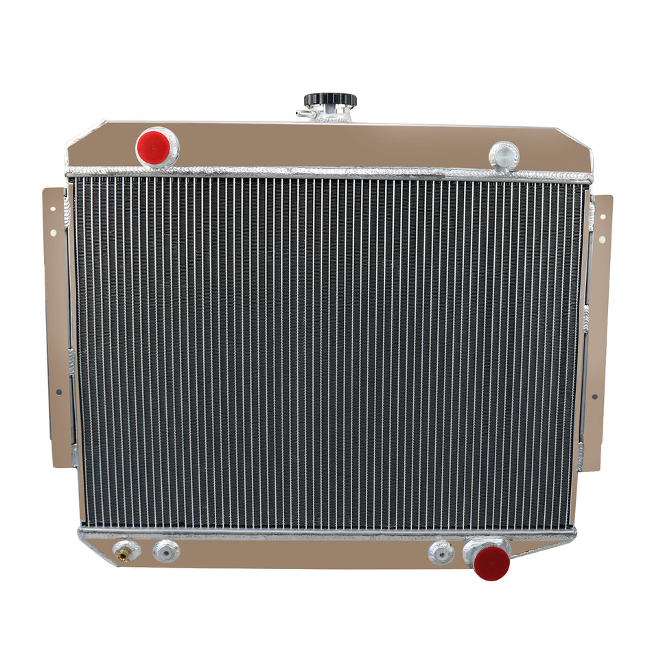 ASI Performance 4 Rows Aluminum Radiator for 1970-1979 Dodge D100 D200 D300 W100 W150 W200 5.2L 5.9L 6.6L 7.2L Truck 24 Height x 30 Width