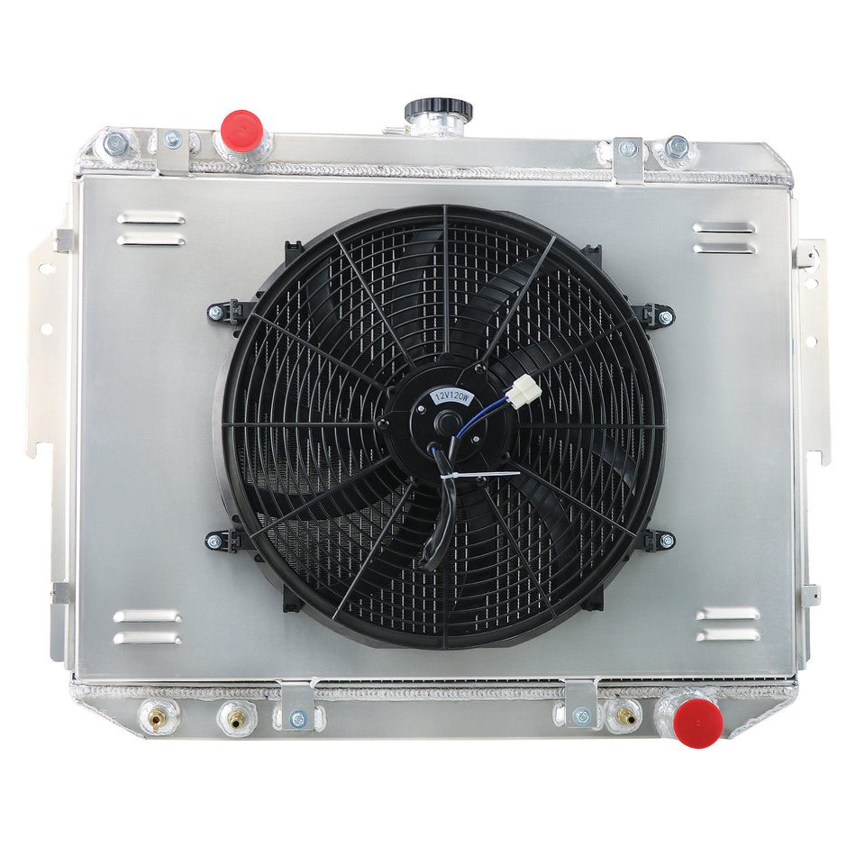 ASI Performance 3 Row Radiator+Shroud&Fan Fit 1984-2003 Dodge Ram 1500 Van 2500 3500 5.2 5.9L V8