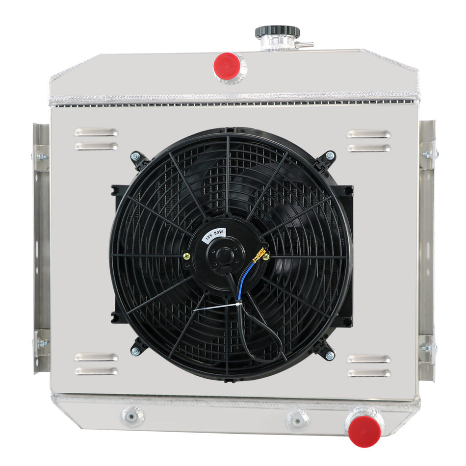 ASI Performance 4 Row Radiator Shroud Fan Relay For 1955-1957 Chevrolet Bel Air Belair L6