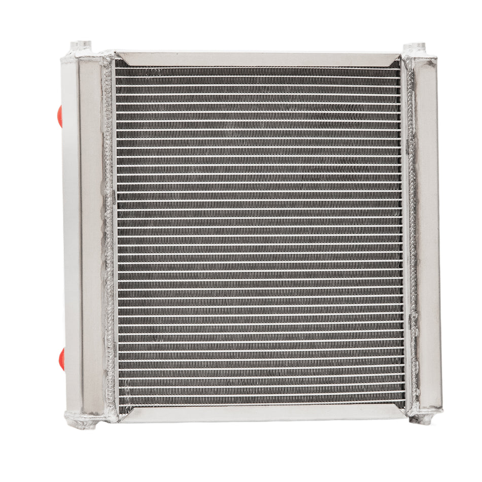 ASI Performance 3 Row Aluminum Radiator+Shroud Fan For Dragster Roadster Style Double Pass AT