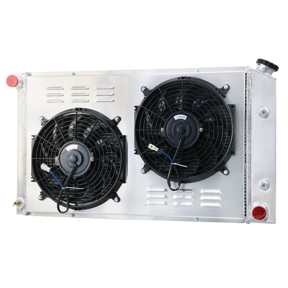 ASI Performance Pontiac Firebird 4 Row Radiator Shroud Fan fit 1970-1981 Trans Am Esprit Formula 3.8L V6,4.1L I6, 4.3L 4.4L 4.9L 5.7L 6.6L 7.5L V8