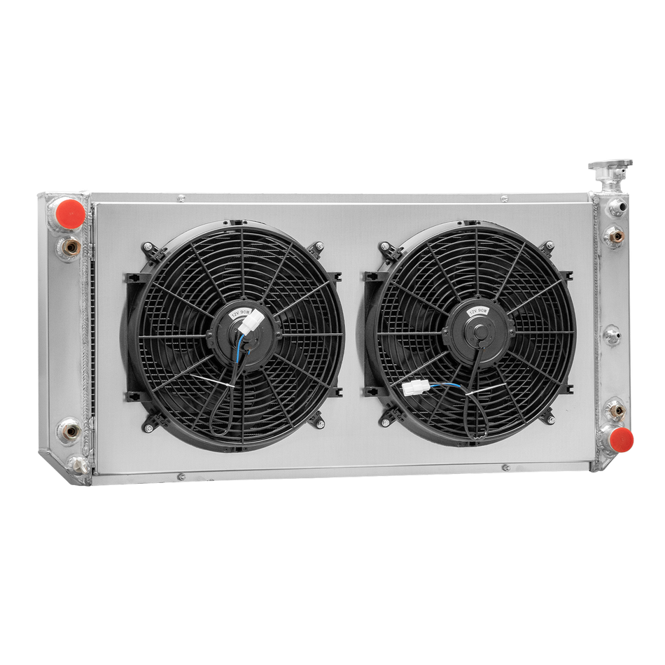 ASI Performance 4~ROW Radiator+Shroud Fan fit 1988-93 Chevy/GMC C1500 K2500 C3500 Pickup V8.6.2L