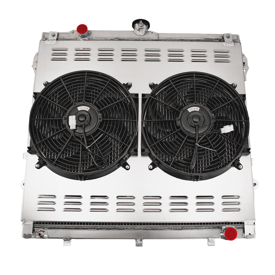 ASI Performance 3 Row Radiator with Shroud Fan Relay For 2007-2014 Toyota Tundra Sequoia 4.6 5.7 V8