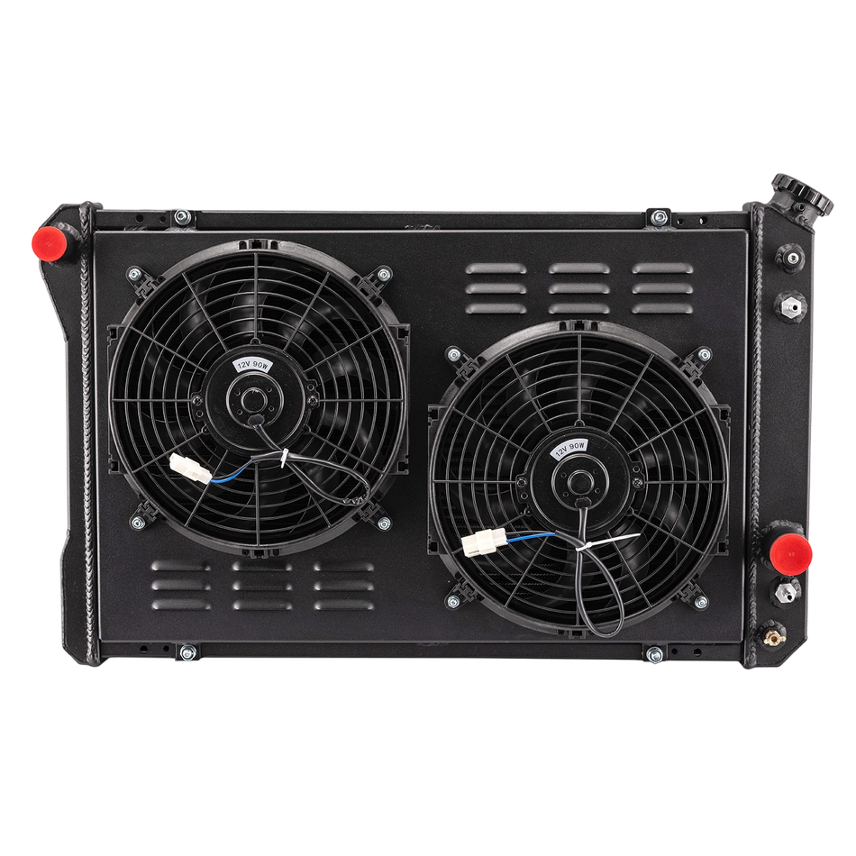 ASI Performance 3 Row Radiator Shroud+Fan FOR 1982-1992 Chevy Camaro Pontiac Firebird V8