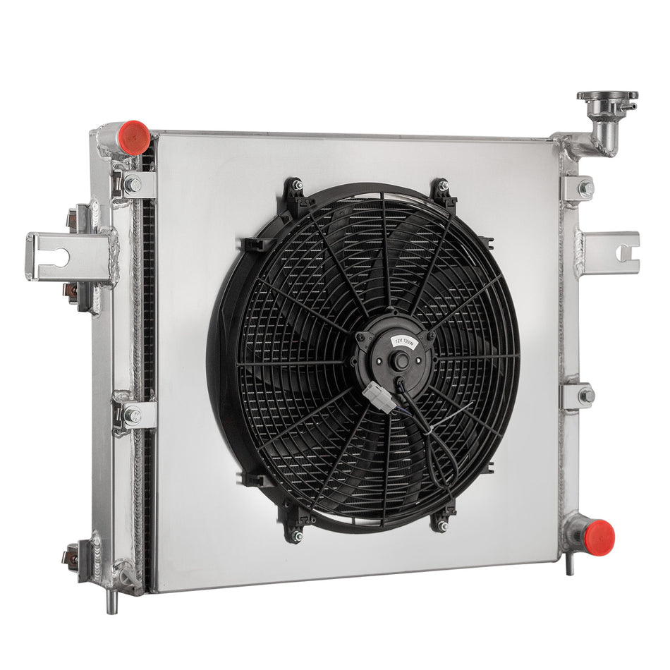 ASI Performance 3 Row Aluminum Radiator Shroud Fan For 99-05 Jeep Grand Cherokee WJ WG 4.7L V8