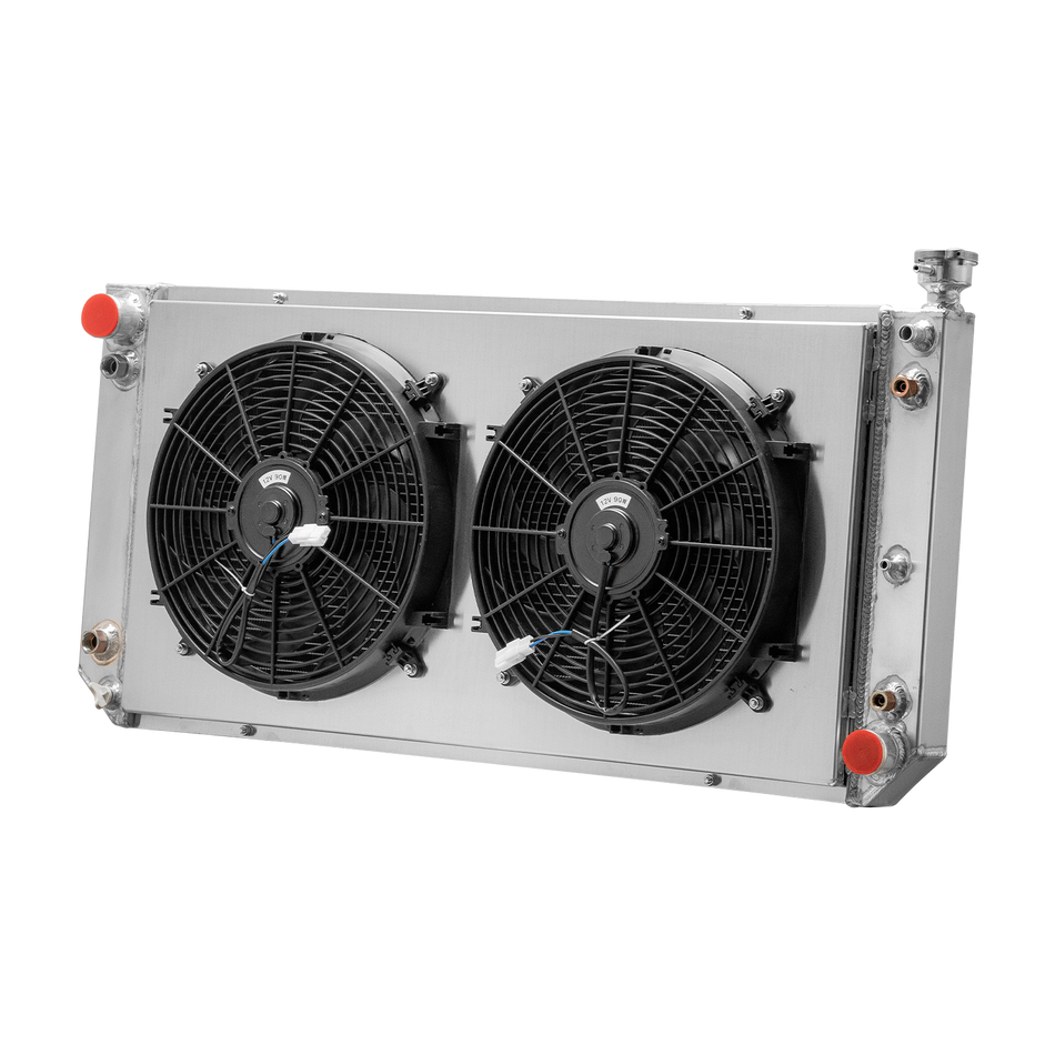 ASI Performance 4~ROW Radiator+Shroud Fan fit 1988-93 Chevy/GMC C1500 K2500 C3500 Pickup V8.6.2L