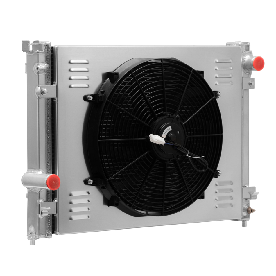 ASI Performance 4 ROW Radiator w/ Fan For 09-18 Dodge Charger Chanllenger Chrysler 300 3.6L 5.7L