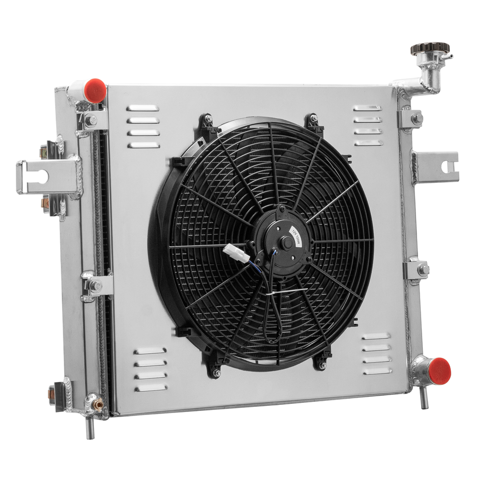 ASI Performance 4 Row Radiator+Shroud Fan For 1999-2005 JEEP GRAND CHEROKEE WJ WG 4.7L V8 MT
