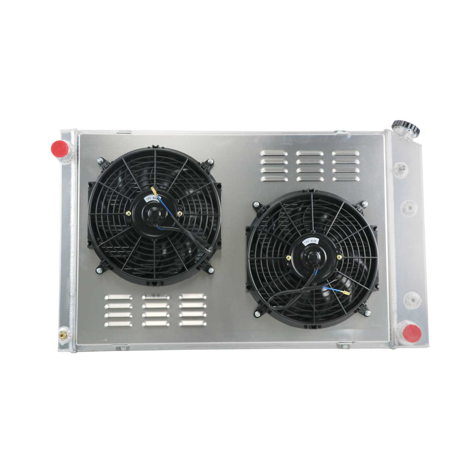 ASI Performance 3 Rows Radiator+Shroud Fan For 1973-1987 Chevy C/K Series Truck Suburban
