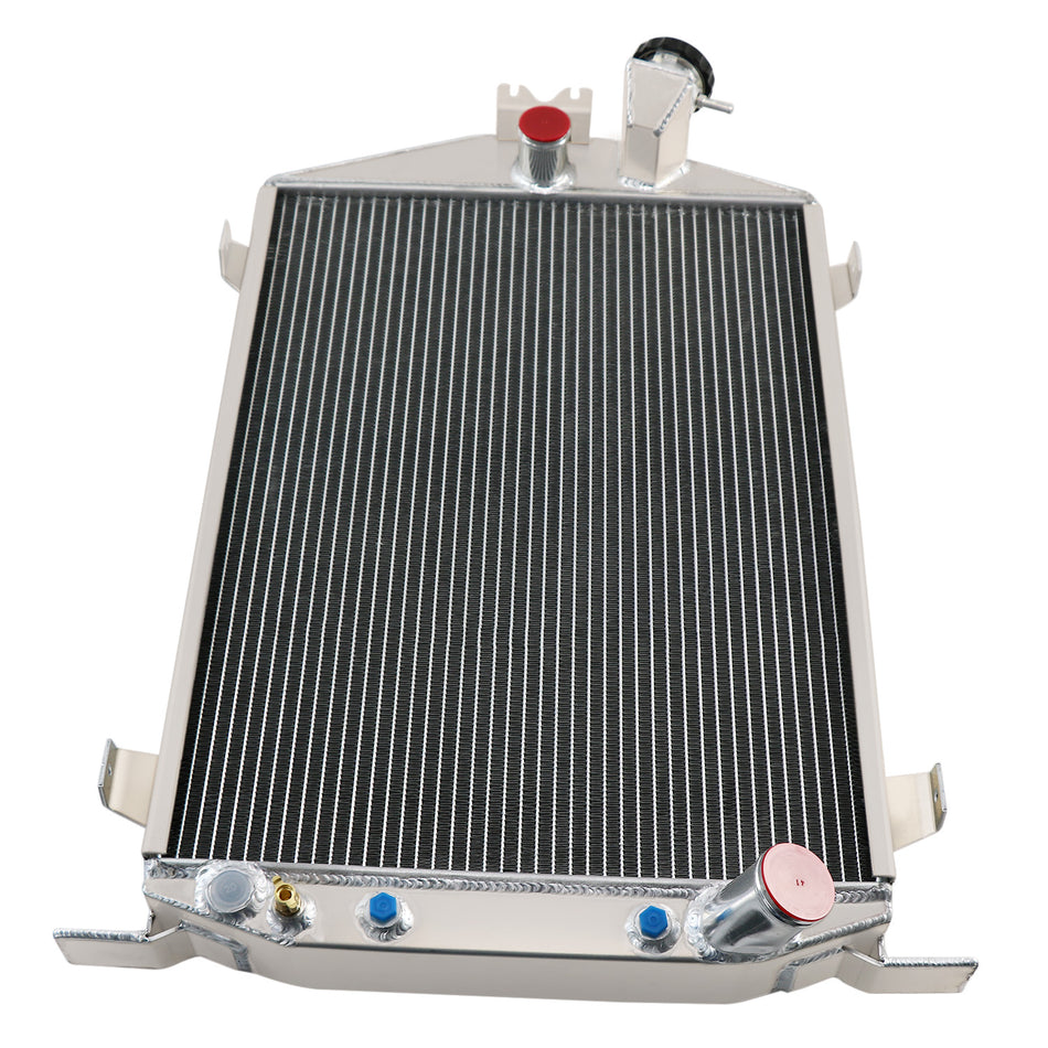 ASI Performance 4 Row Aluminum Radiator For 1932 Ford Street Rod Hi-High Boy Chevy Motor Engine