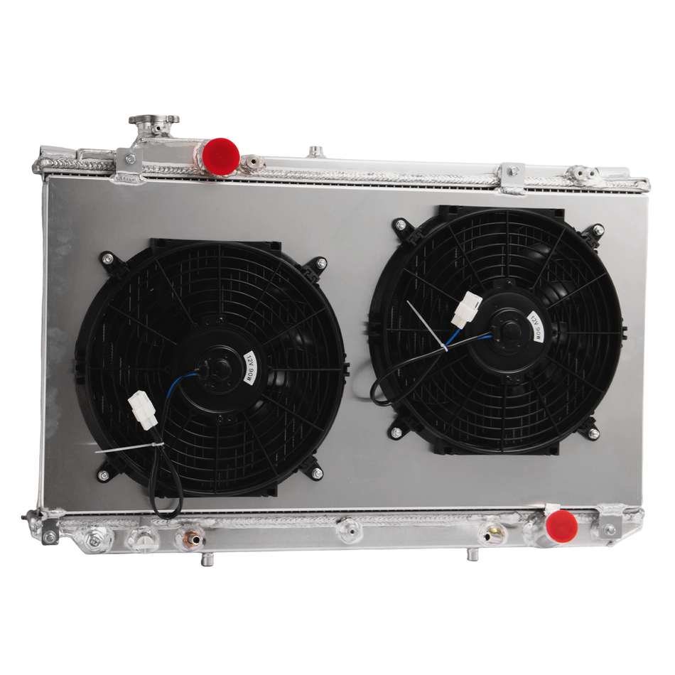 ASI Performance 3 Rows Radiator+Shroud Fan For 98-05 Toyota Aristo JZS161/LEXUS GS300 GS400.AT.