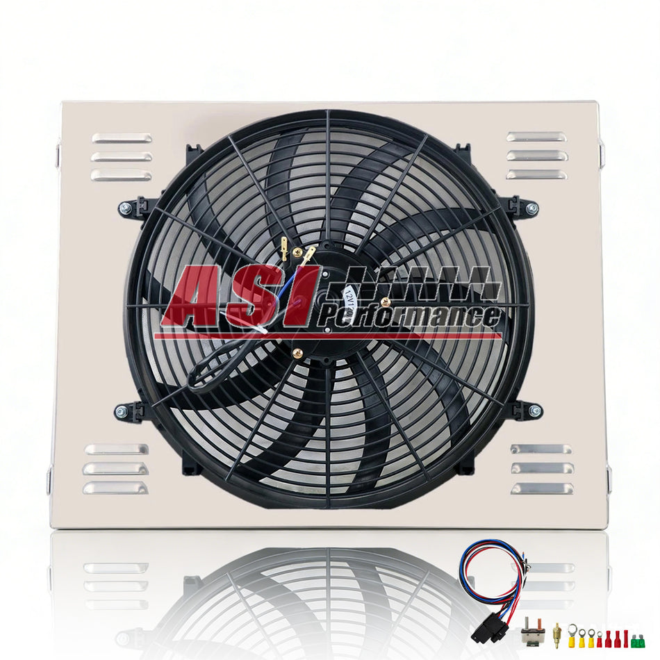 ASI Performance Aluminum Shroud Fan Relay For 1970-1979 Dodge D/W 100 150 200 300 5.2L 5.9L