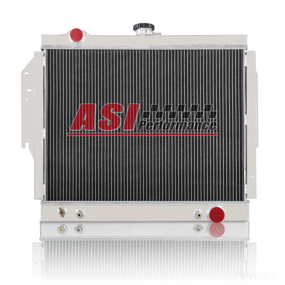 ASI Performance 2 Row Aluminu Radiator FIT 79-93 Dodge D/W 100 200 250 350 Raharger 5.2L 5.9L V8