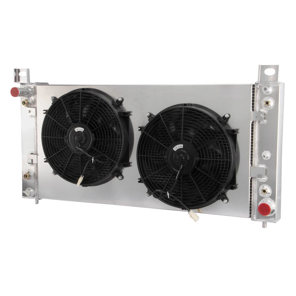 ASI Performance 3Row Radiator+Shroud Fan For 02-14 Chevy Silverado Tahoe GMC Sierra 1500 Yukon.