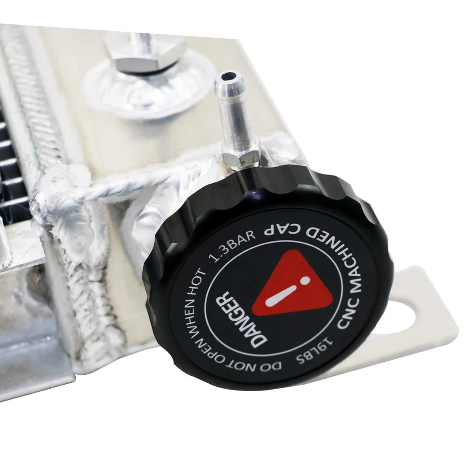 ASI Performance 2 Row Radiator with Shroud Fan For 85-94 Ford Explorer Ranger Bronco II 4.0L 21-3/8" H x 27" W