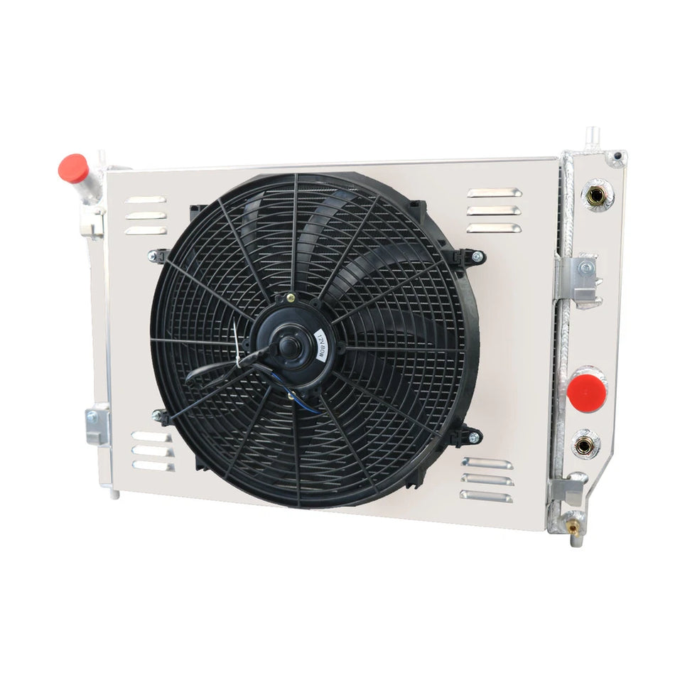 ASI Performance 2Row Radiator Shroud Fan For 2003-13 Chevy Corvette, SSR 6.0/6.2L V8 Aluminum