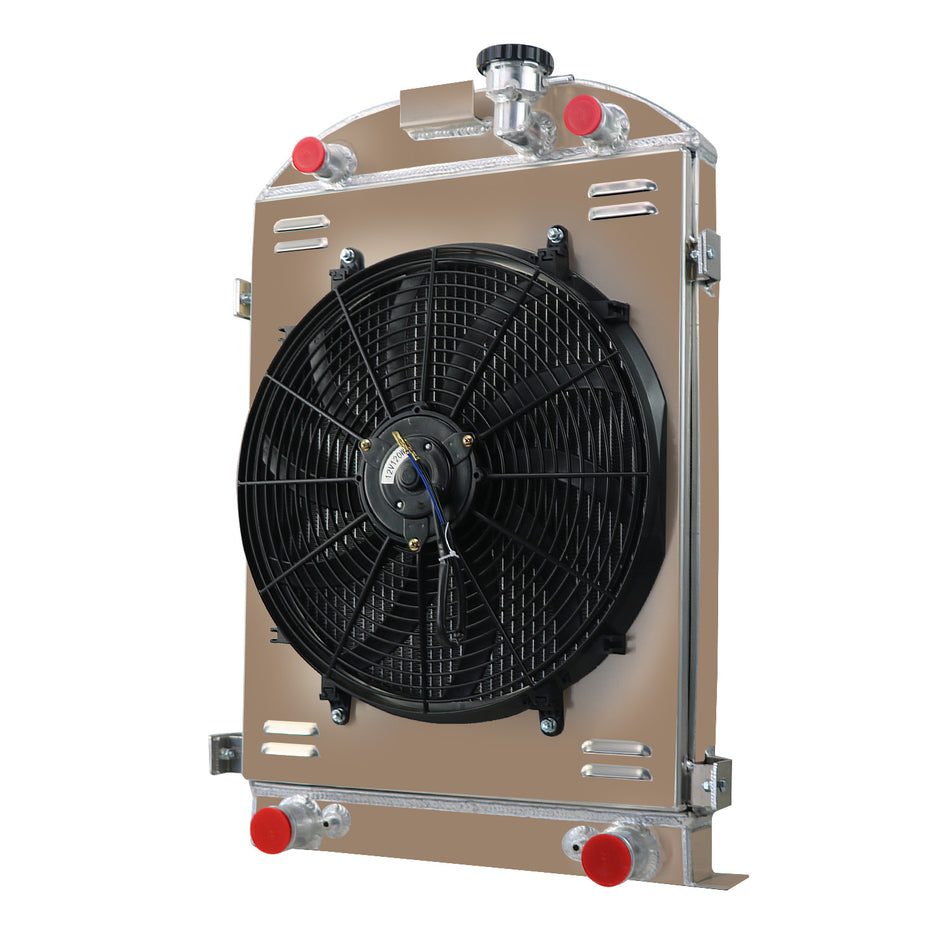 ASI Performance RADIATOR SHROUD FAN RELAY 3ROW FOR 1930-1931 FORD MODEL-A FLATHEAD ENGINE 3.3 L4