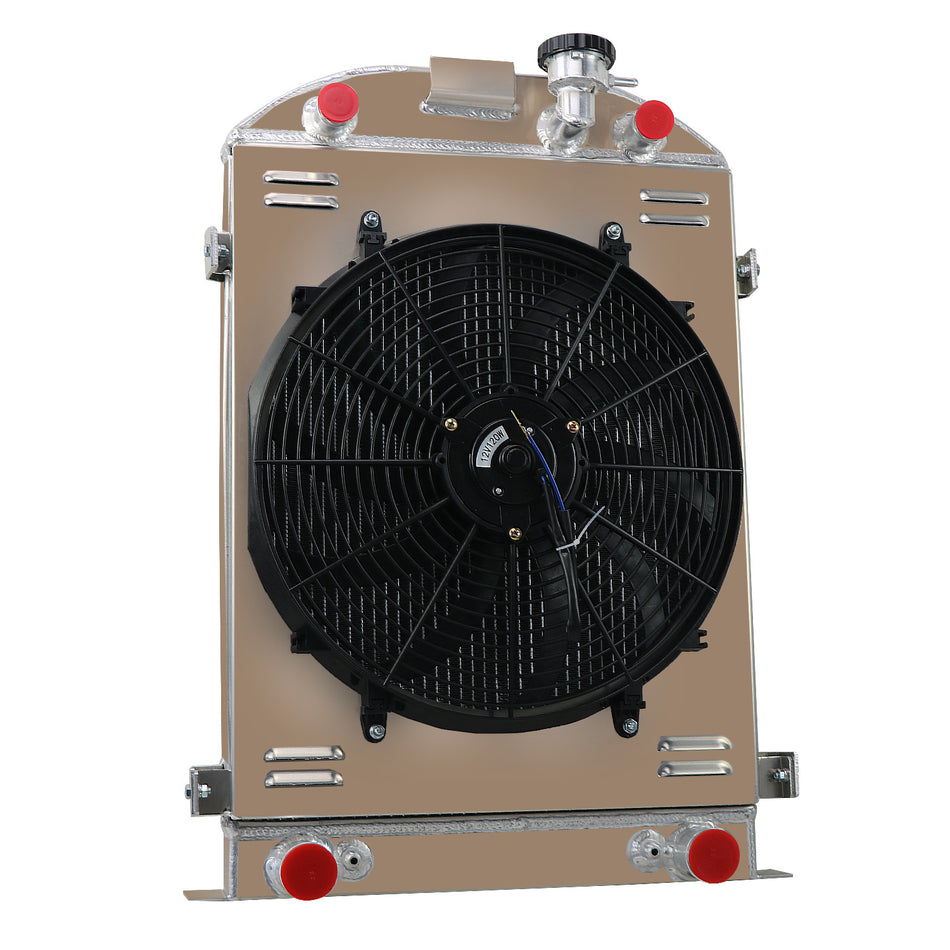 ASI Performance RADIATOR SHROUD FAN RELAY 3ROW FOR 1930-1931 FORD MODEL-A FLATHEAD ENGINE 3.3 L4