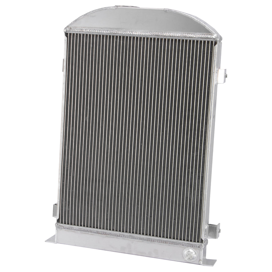 ASI Performance 3 Row Aluminum Radiator Shroud Fan Fit 1930 1931 Ford Model A Base Flathead V8